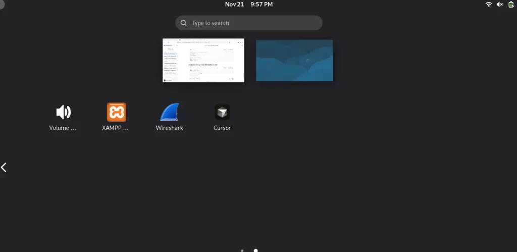 Cursor entre programas Debian