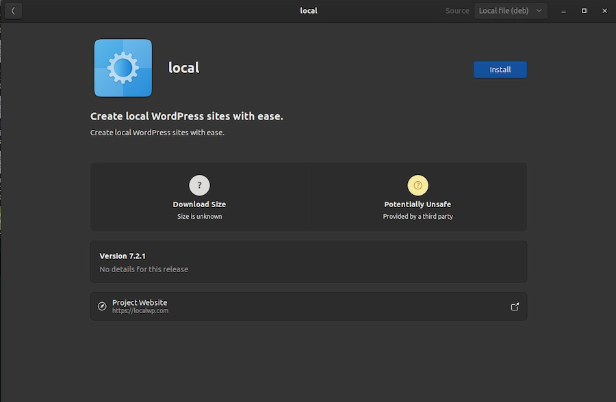Install Local WP in Ubuntu